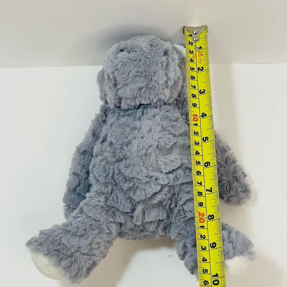 Carters Just One You Target Grey White Shaggy Hippo Plush‎ Stuffed Baby Soft Toy